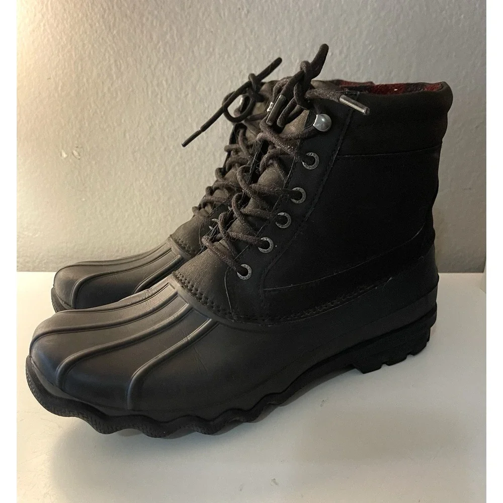 Sperry Duck Boot Men's‎ Size 10  Black - Good Used Condition